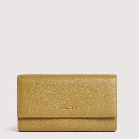 Coccinelle C-Me Seagrass Flap Wallet