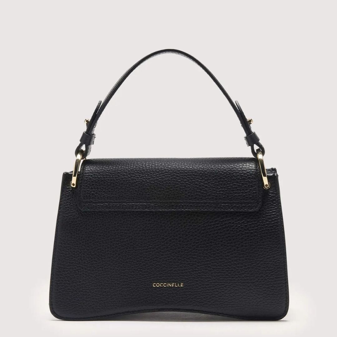 Coccinelle C-ME Small Black Leather Crossbody