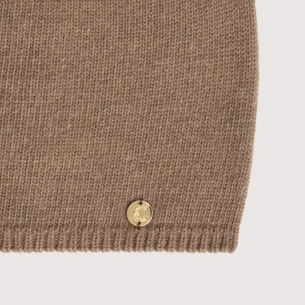 Coccinelle LOGO On Tone Warm Taupe Hat