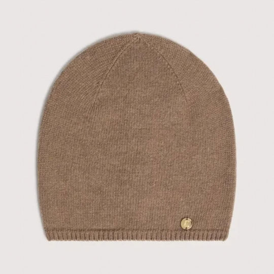Coccinelle LOGO On Tone Warm Taupe Hat
