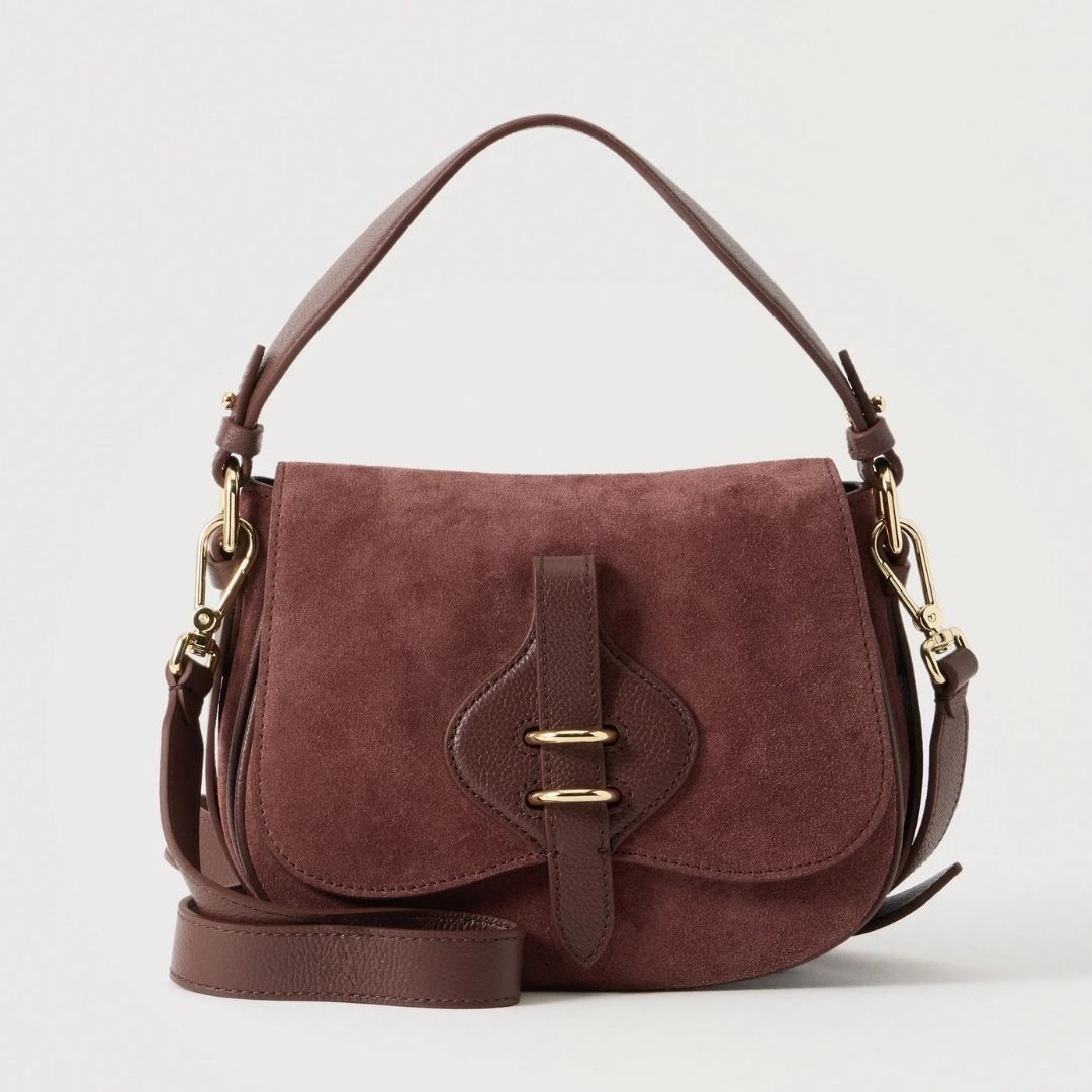 Coccinelle MAVERY Berry Suede Crossbody