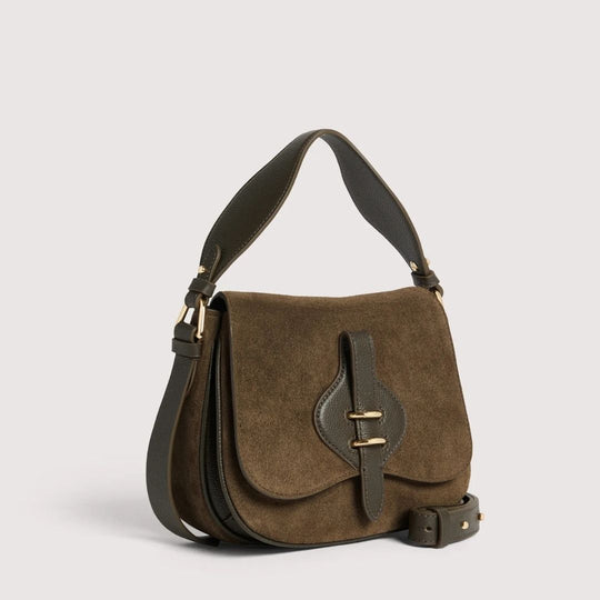 Coccinelle MAVERY Fango Suede Crossbody