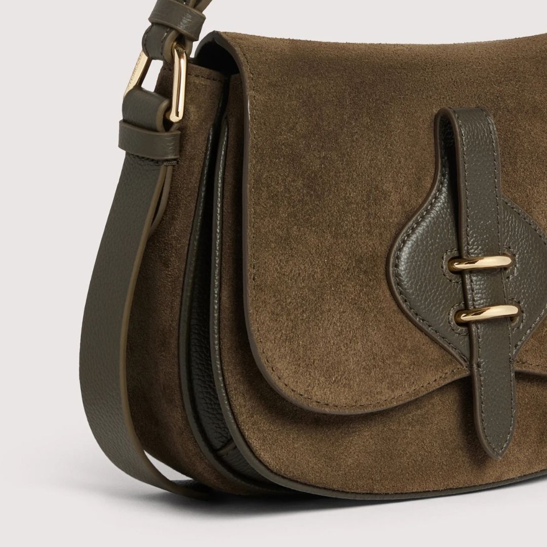 Coccinelle MAVERY Fango Suede Crossbody