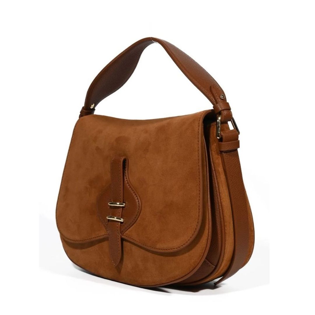 Coccinelle MAVERY Tan Suede Crossbody