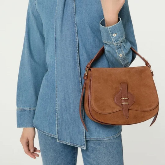 Coccinelle MAVERY Tan Suede Crossbody