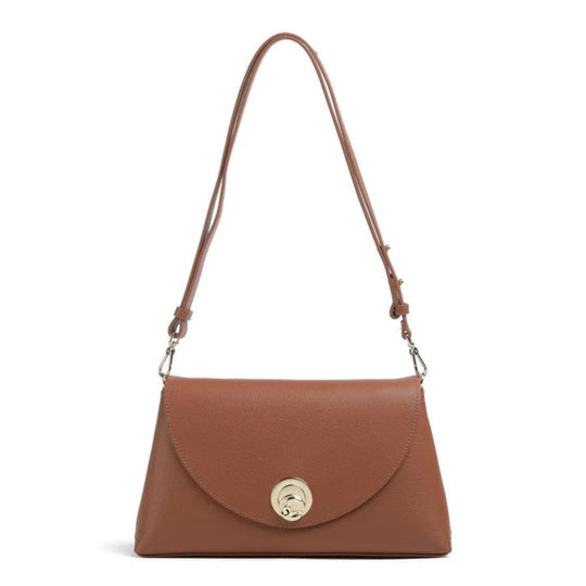 Coccinelle NIKLA Tan Leather Crossbody