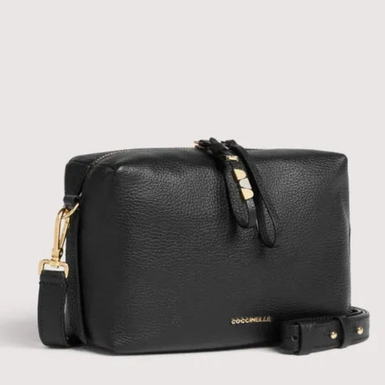 Coccinelle NORY Black Leather Crossbody