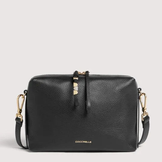Coccinelle NORY Black Leather Crossbody