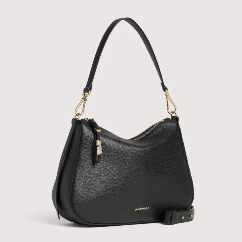 Coccinelle NORY Black Leather Crossbody