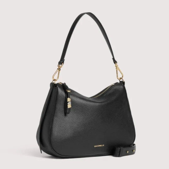 Coccinelle NORY Black Leather Crossbody