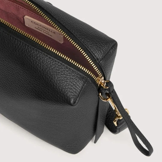 Coccinelle NORY Black Leather Crossbody