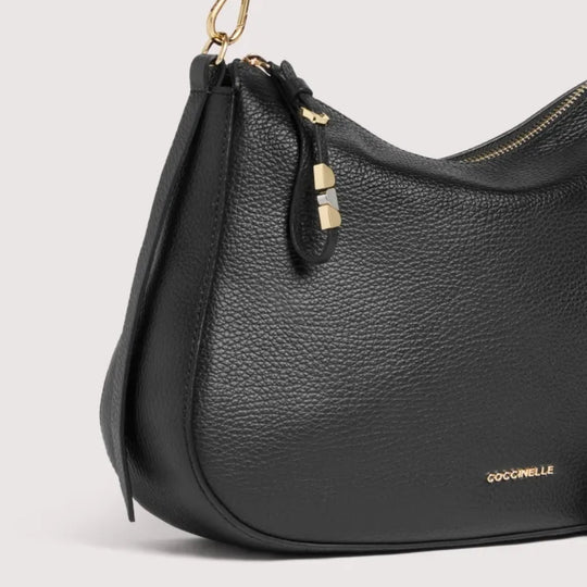 Coccinelle NORY Black Leather Crossbody