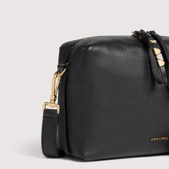 Coccinelle NORY Black Leather Crossbody
