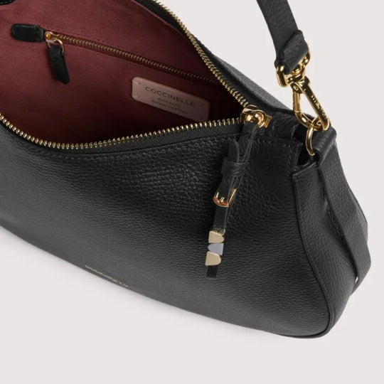 Coccinelle NORY Black Leather Crossbody