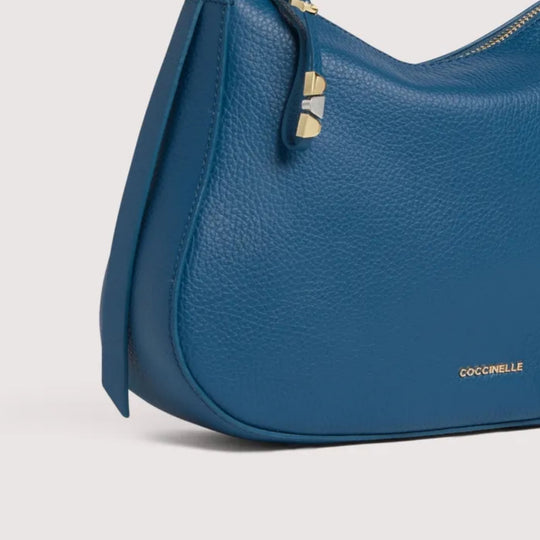 Coccinelle NORY Blue Leather Crossbody