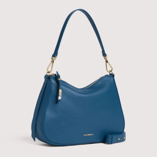 Coccinelle NORY Blue Leather Crossbody