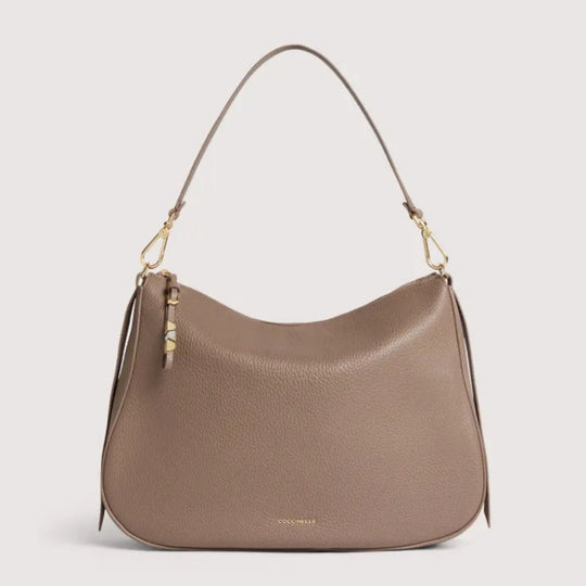 Coccinelle NORY Taupe Leather Crossbody