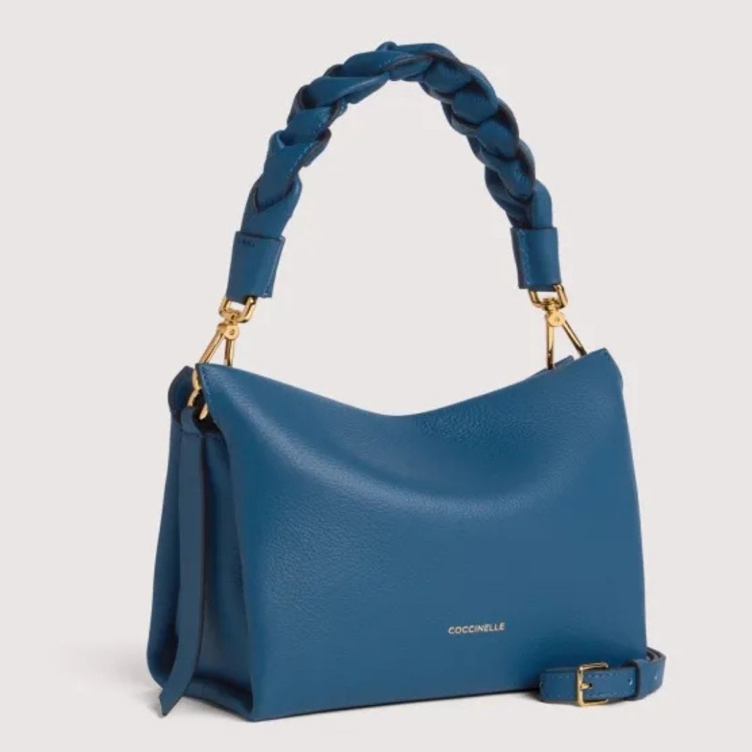 Coccinelle BOHEME Deep Blue Leather Crossbody