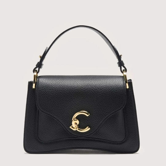 Coccinelle C-ME Small Black Leather Crossbody