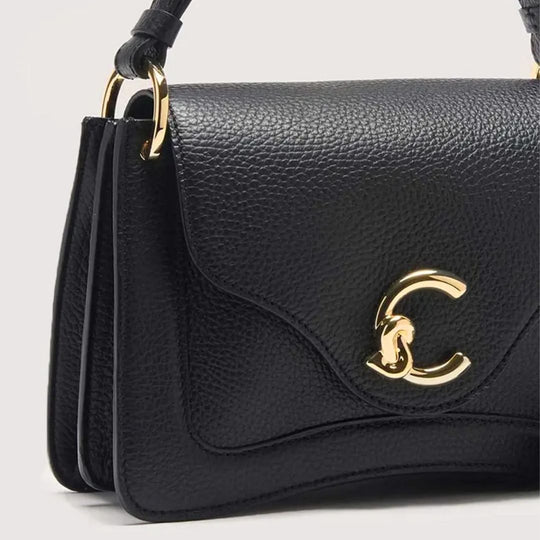 Coccinelle C-ME Small Black Leather Crossbody