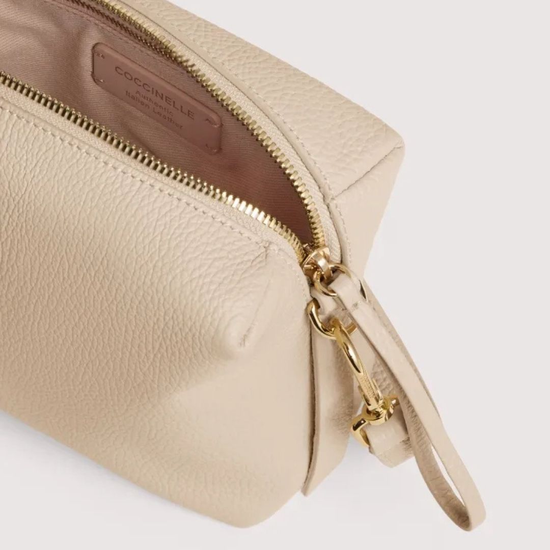 Coccinelle NORY Sand Leather Crossbody