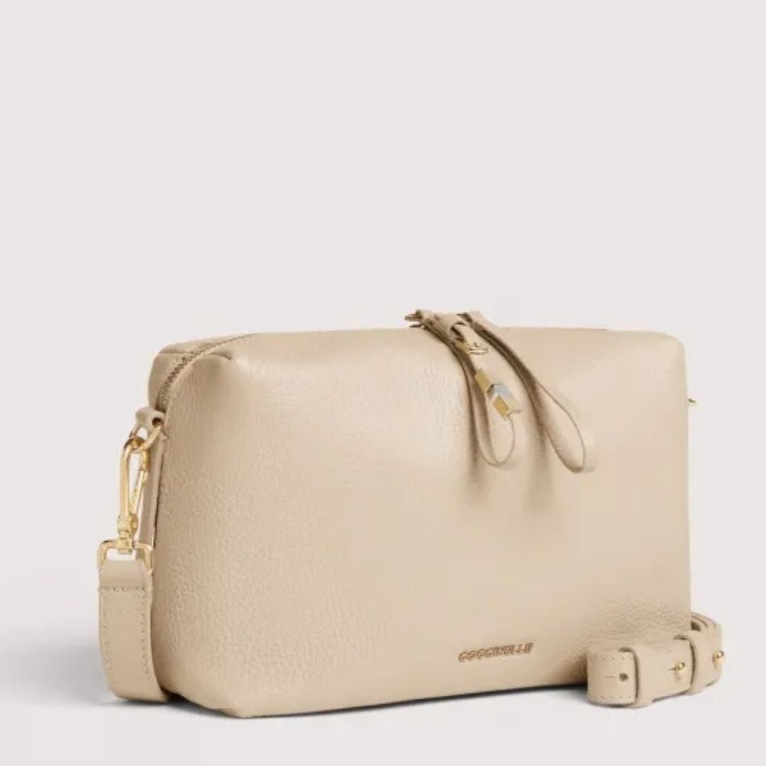 Coccinelle NORY Sand Leather Crossbody