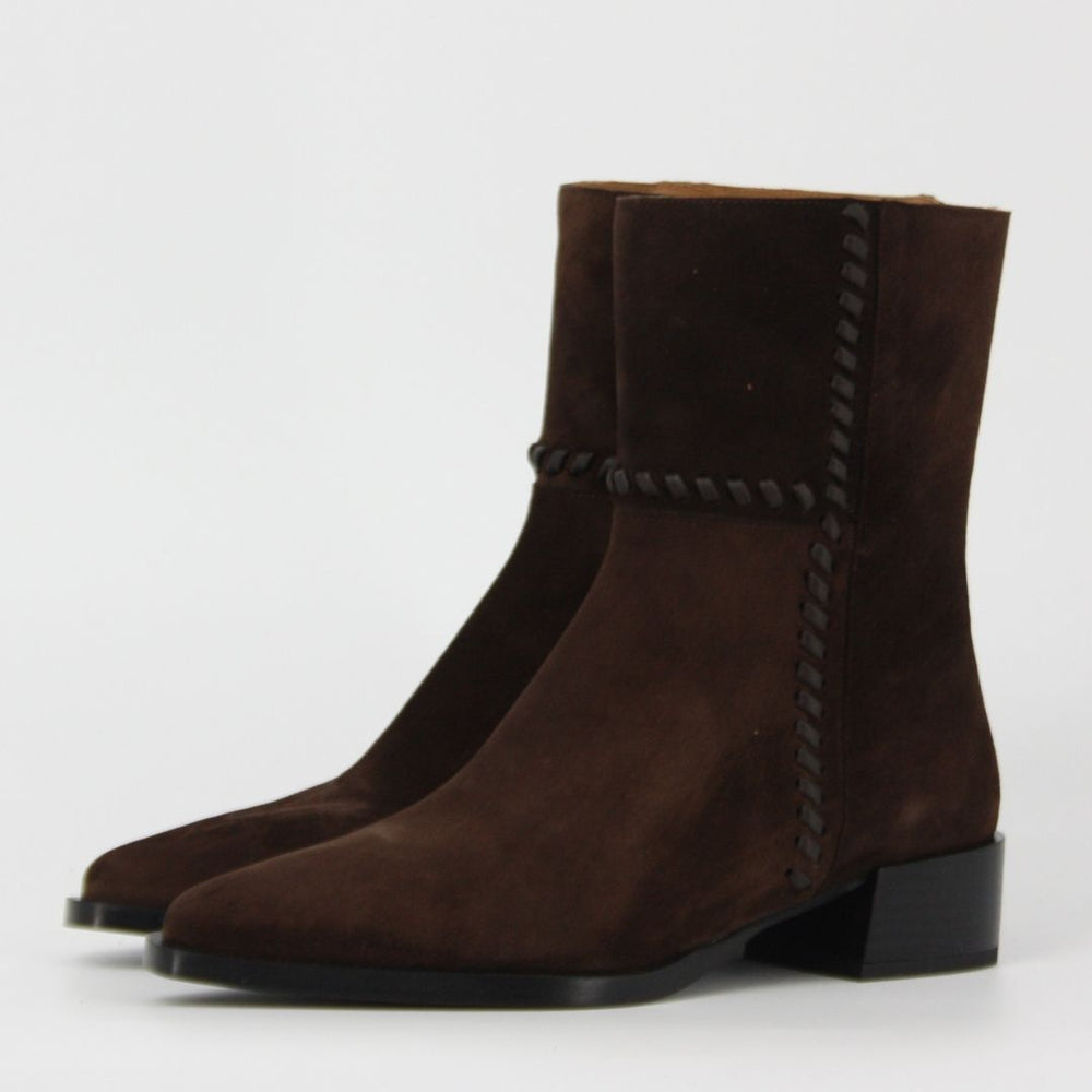 Dansi CROCKETT Brown Suede Ankle Boots