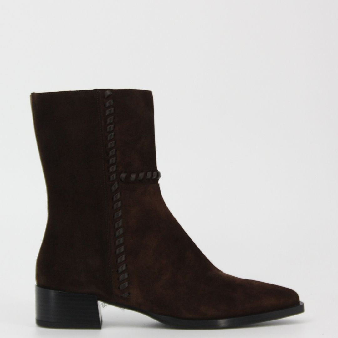 Dansi CROCKETT Brown Suede Ankle Boots