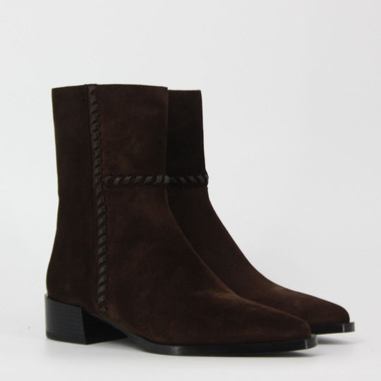 Dansi CROCKETT Brown Suede Ankle Boots