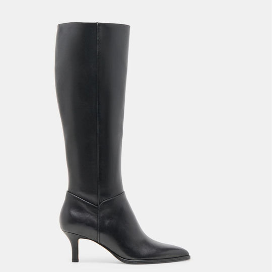 Dolce Vita ALDY Black Leather Knee-high Boots
