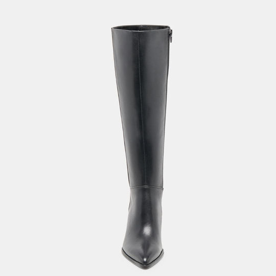 Dolce Vita ALDY Black Leather Knee-high Boots