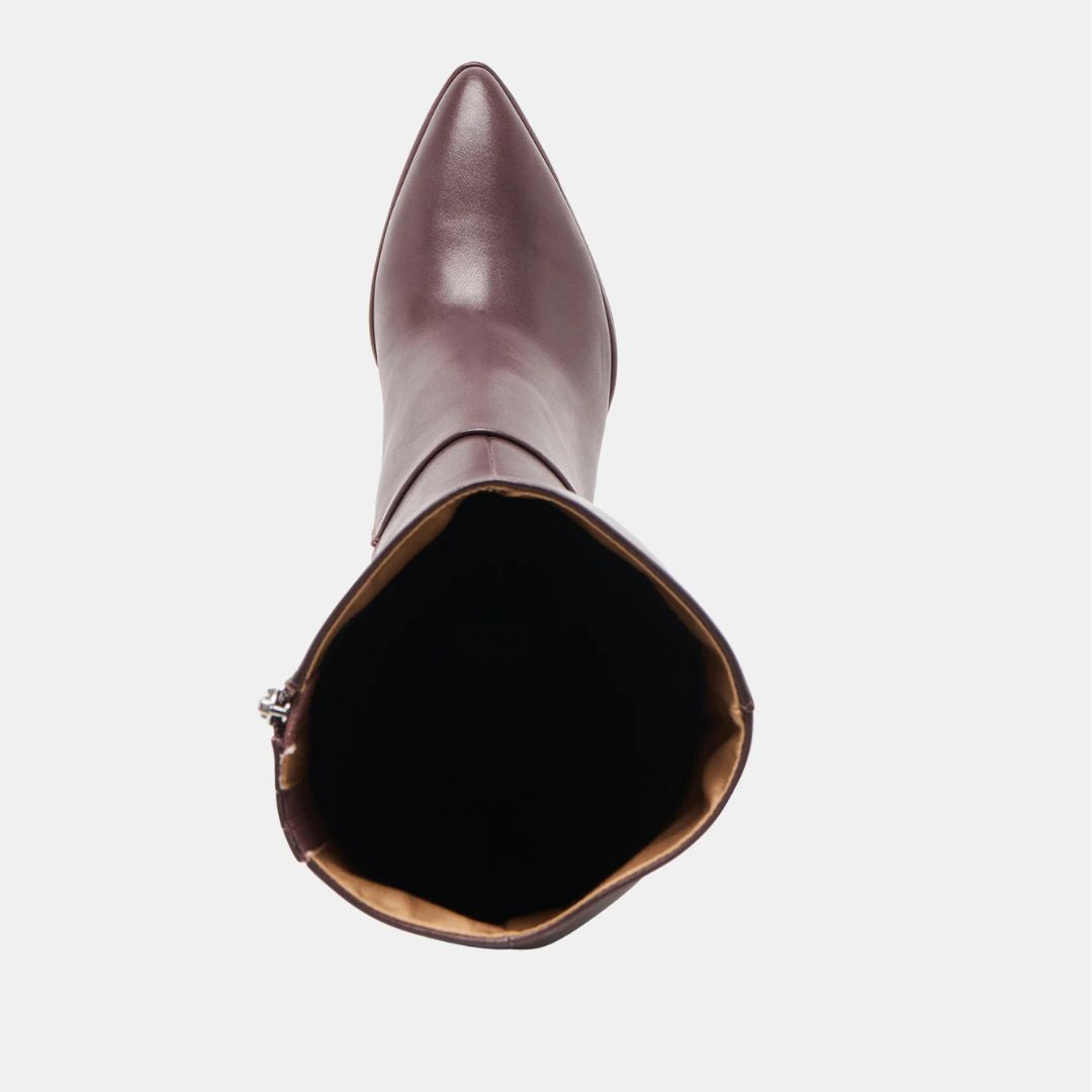 Dolce Vita ALDY Burgundy Leather Knee-high Boots