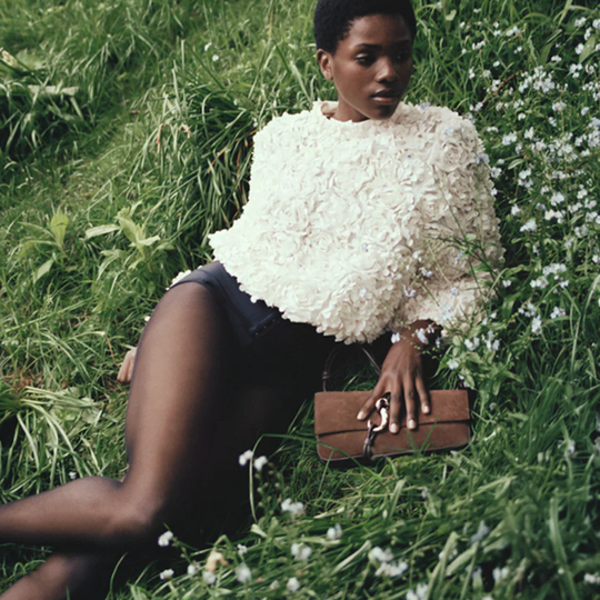 Dolce Vita ALICE Chocolate Suede Shoulder Bag