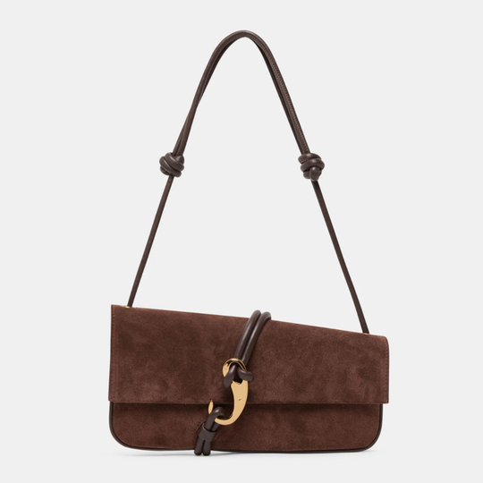 Dolce Vita ALICE Chocolate Suede Shoulder Bag
