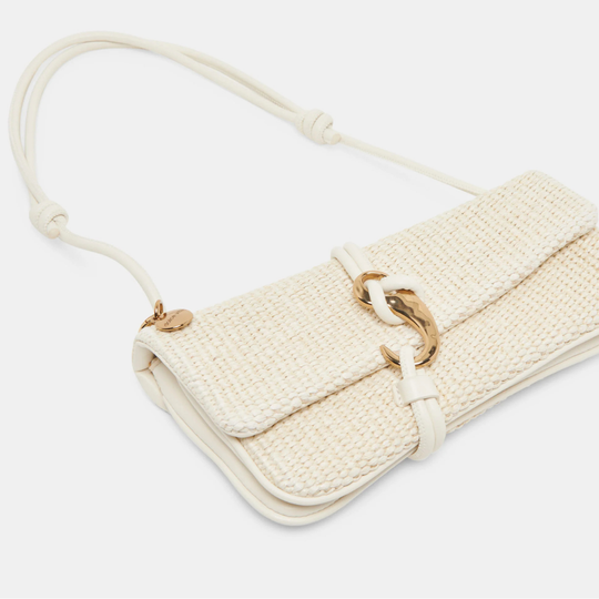 Dolce Vita ALICE Raffia Natural Shoulder Bag