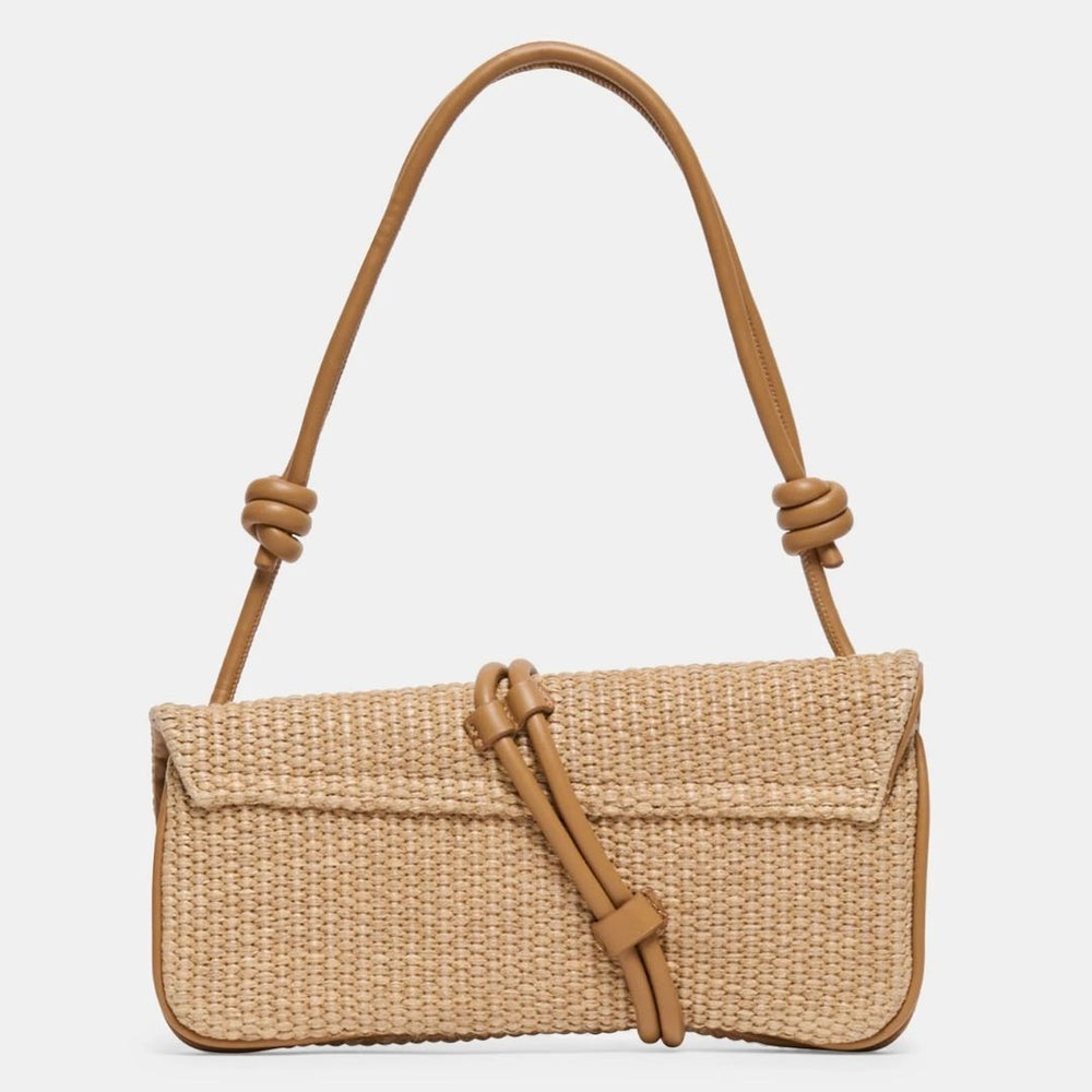 Dolce Vita ALICE Raffia Tan Shoulder Bag