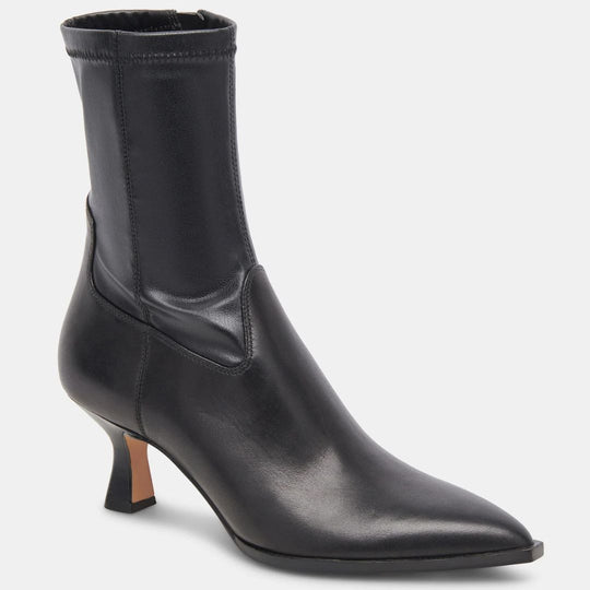 Dolce Vita ARYA Black Leather Ankle Boots