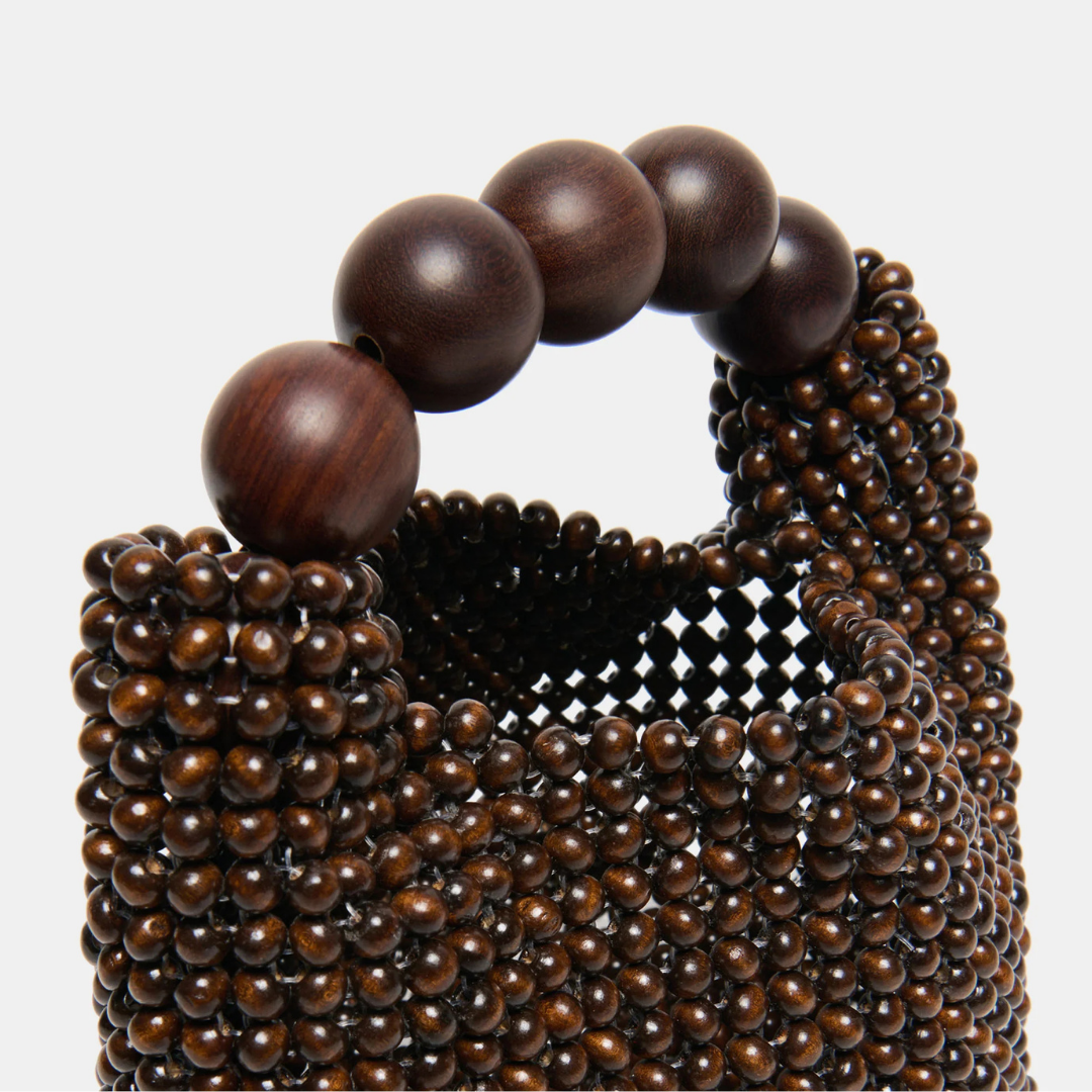 Dolce Vita CLOVER Chocolate Beads Clutch Bag