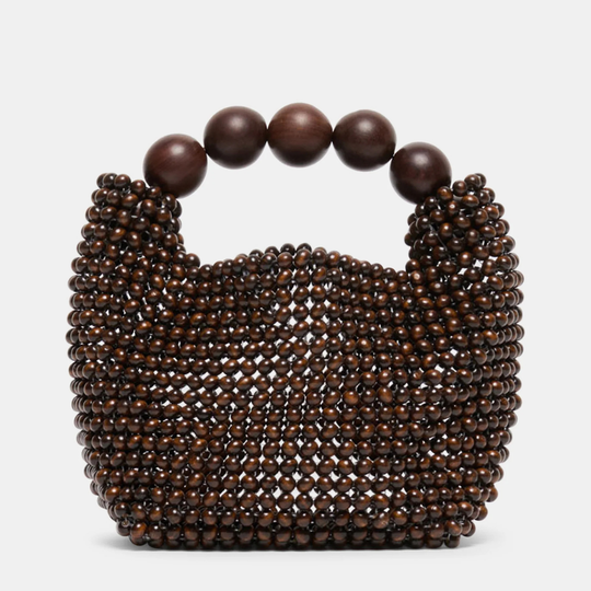 Dolce Vita CLOVER Chocolate Beads Clutch Bag