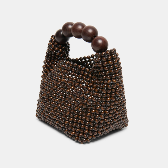 Dolce Vita CLOVER Chocolate Beads Clutch Bag