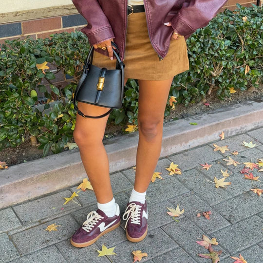 Dolce Vita NOTICE Cranberry Suede Trainers