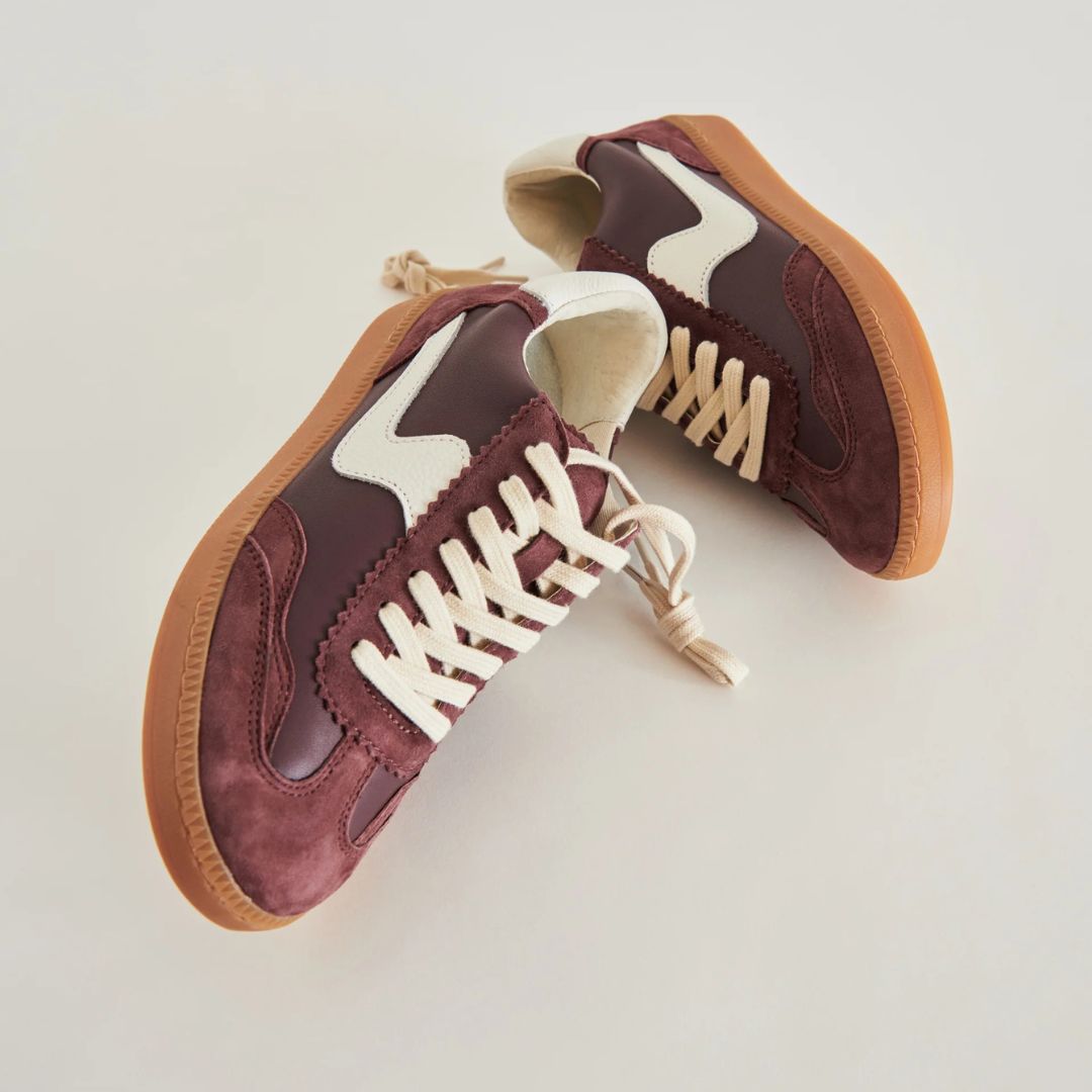 Dolce Vita NOTICE Cranberry Suede Trainers