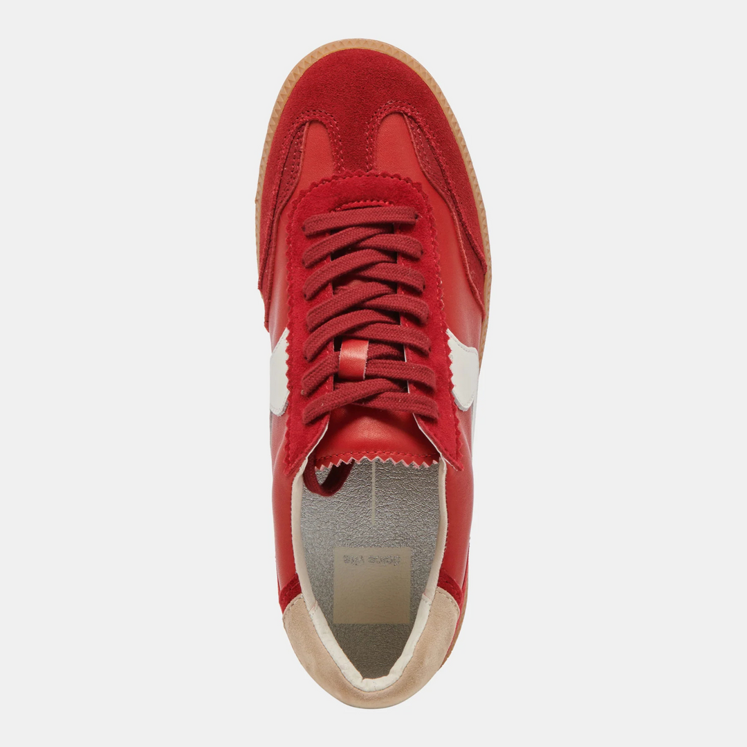 Dolce Vita NOTICE Crimson Suede Trainers