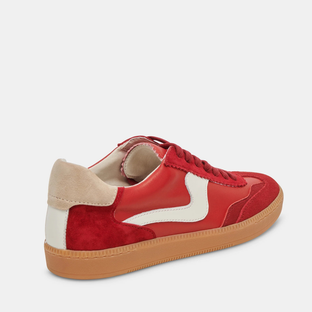 Dolce Vita NOTICE Crimson Suede Trainers