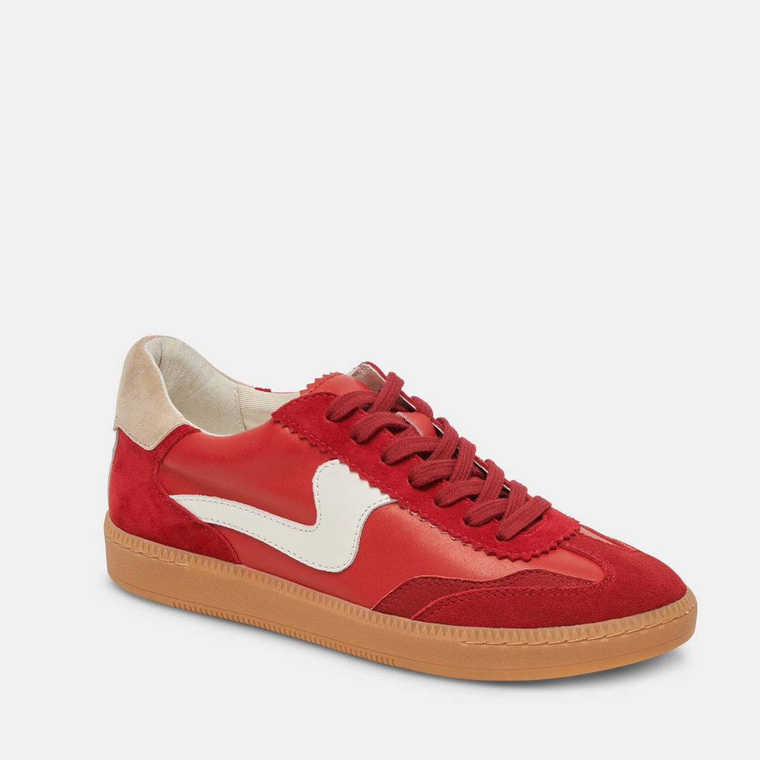 Dolce Vita NOTICE Crimson Suede Trainers