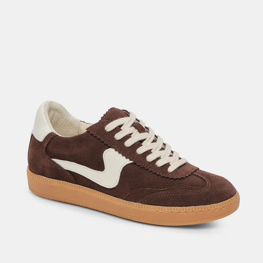 Dolce Vita NOTICE Dark Brown Suede Trainers