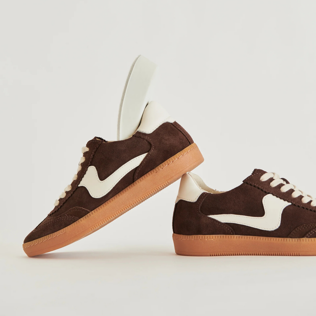 Dolce Vita NOTICE Dark Brown Suede Trainers