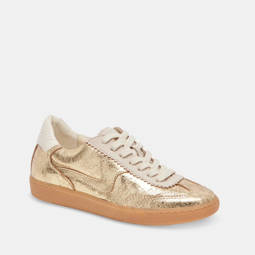 Dolce Vita NOTICE Gold Leather Trainers