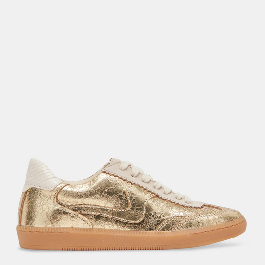 Dolce Vita NOTICE Gold Leather Trainers