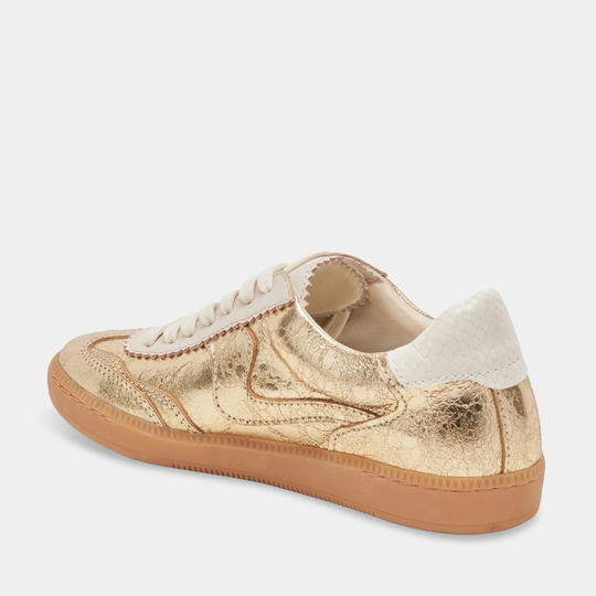 Dolce Vita NOTICE Gold Leather Trainers